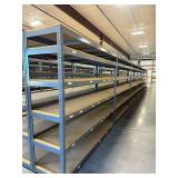 ULine Metal Shelving Units w/ Wooden Shelves ... 84 x 96 x 24 Inches per section … You are bidding on 7 sections