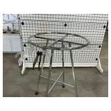 Circular Metal Clothing Display Rack with Casters ... 56" Tall 37" Diameter