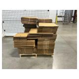 Pallet of Assorted Size ULine Cardboard Boxes ... See Photos