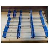 Uline Shelf Pusher System, Blue Plastic and Metal