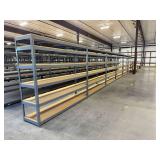 ULine Metal Shelving Units w/ Wooden Shelves ... 84 x 96 x 24 Inches per section … You are bidding on 8 sections