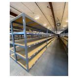 ULine Metal Shelving Units w/ Wooden Shelves ... 84 x 96 x 36 Inches per section … You are bidding on 8 sections