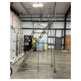 Uline Rolling Warehouse Step Ladder... 130 Inches Tall