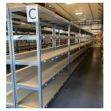 ULine Metal Shelving Units w/ Wooden Shelves ... 84 x 96 x 24 Inches per section … You are bidding on 8 sections