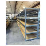 ULine Metal Shelving Units w/ Wooden Shelves ... 84 x 96 x 36 Inches per section … You are bidding on 6 sections