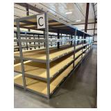 ULine Metal Shelving Units w/ Wooden Shelves ... 84 x 96 x 36 Inches per section … You are bidding on 8 sections