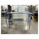 Uline Adjustable Height Metal Workbench with Lower Shelf ... 60 x 30 Inch Top