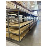 ULine Metal Shelving Units w/ Wooden Shelves ... 84 x 96 x 36 Inches per section … You are bidding on 8 sections