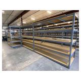 ULine Metal Shelving Units w/ Wooden Shelves ... 84 x 96 x 36 Inches per section … You are bidding on 4 sections