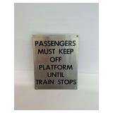 Vintage English Train Station Sign