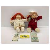 Two Cabbage Patch Kids Dolls with Birth Certificates