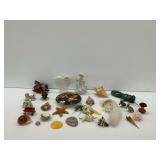 Figurines, Shells, and Other Decor