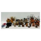 Various Seasonal Decorative Items and Figurines