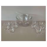 12-Piece Glass Punch Bowl Set
