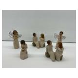 Five Willow Tree Figurines