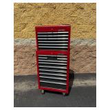 Craftsman Red and Black Rolling Tool Box Chest Cabinet Combo