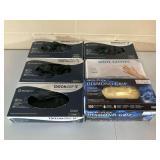Assorted Disposable Exam Gloves (Curaplex Triton Grip TE, Vinyl, Microflex Diamond Grip)