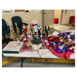 Assorted Christmas Supplies ... Ornaments, Nut Crackers, Elf on the Shelf & More