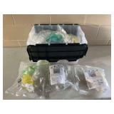 Laerdal The Bag II Manual Single-Use Self-Inflating Resuscitator Lot with Storage Bin