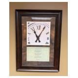 Framed "The Clock Of Life" Poem by Robert H. Smith