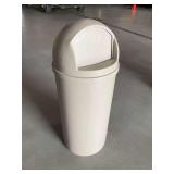 Rubbermaid Plastic Waste Receptacle with Swing Top Lid ... 36 x 14 Inches
