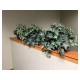 Faux Plants in Wicker Baskets