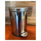 Simplehuman Stainless Steel Fingerprint-Proof Step Trash Can ... 12 inches tall