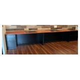 Office Desk Setup & Filing Cabinet ... Each Desk Measures 30 x 72 x 24 inches & File Cabinet measures 30 x 36 x 20 inches