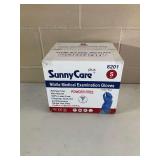 SunnyCare Plus 8201 Nitrile Medical Examination Gloves - Small, Blue (Case of 10 Boxes, 1000 Total)