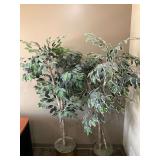 Pair of Faux Plant Stands ... 72” tall