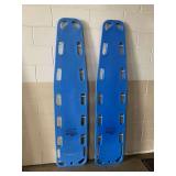 Set of Two Iron Duck Blue Plastic Backboards / Spine Boards ... 72 x 16 inches