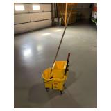 Rubbermaid Rolling Mop Bucket & Mop