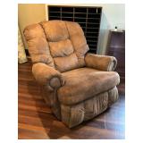 Brown Cushioned Recliner ... See Description or preview