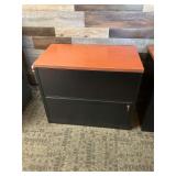 Two-Drawer Lateral Filing Cabinet with Wood Grain Top and Keys...30 x 36 x 20 inches