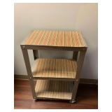 Metal Rolling Three Tier Cart ... 32 x 20 x 12 inches