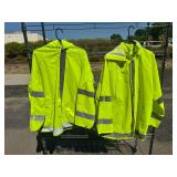 (2) Neese Rainwear High-Visibility Emergency Services Jackets (Sizes LG and XL)