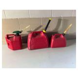 (3) Gasoline Fuel Cans