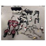 Sure-Lok Wheelchair Tie-Down Straps, Ferno Pedi-Mate Restraint Harness, and Hardware Lot