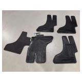 Highland Black Rubber All-Weather Vehicle Floor Mats Set