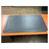 (6) Black Office Desk Mats