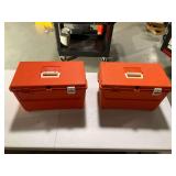 (2)  Flambeau Model PM 2272 Plastic Tackle Boxes