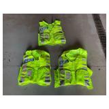 (3) High-Visibility Safety EMS Vests