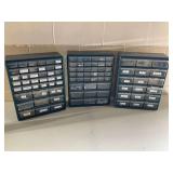 Part Organizers w/ Assorted parts ... 18 x 15 x 6 inches each