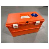 Flambeau PM 2272 Orange Plastic Medical and Emergency Storage Box ... 12 x 20 x 12 Inches