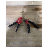 Lot of 2 Arrow Rivet Guns / Hand Riveters Red and Black