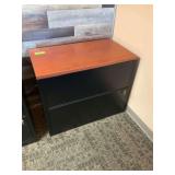 Two-Drawer Lateral Filing Cabinet with Wood Grain Top and Keys...30 x 36 x 20 inches