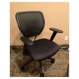 Black Rolling Adjustable Office Chair