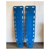(2) Ferno NAJO Blue Plastic Spine Boards / Medical Backboards ... 72 x 16 Inches