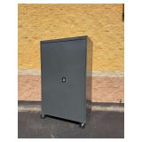 Global Industrial Rolling Metal Locking Storage Cabinet ... 78 x 46 x 24 Inches