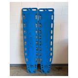 (2) NAJO by Ferno Blue Plastic Backboards ... 72 x 16 Inches